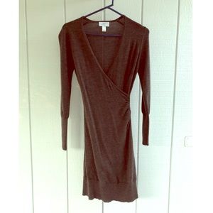 V-neck Sweater Dress